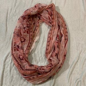 Pink infinity scarf